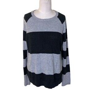 Sonoma Life+Style Sweater Size MD Womens Black and Gray Lightweight Soft